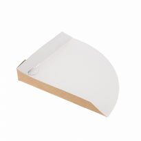 Barquette À Crêpes En Carton Micro Cannelure Neutre Kraft 17 X 17 X 2 Cm - Carton De 800 Unités - GelatoPro.fr