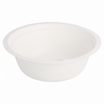 Bol En Cellulose Naturelle Fibre De Canne À Sucre - Blanc - 350 Ml - Carton De 900 Unités - GelatoPro.fr