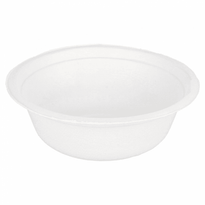 Bol En Cellulose Naturelle Fibre De Canne À Sucre - Blanc - 500 Ml - Carton De 600 Unités - GelatoPro.fr