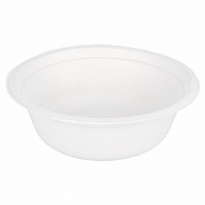 Bol En Cellulose Naturelle Fibre De Canne À Sucre - Blanc - 950 Ml - Carton De 600 Unités - GelatoPro.fr