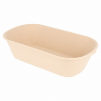Lunch Box 1100 Ml  - Naturel - 23.2 X 13.3 X 6 Cm - Carton De 500 Unités - GelatoPro.fr
