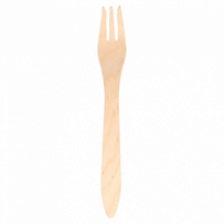 Fourchette En Bois 18.3 Cm - Pack De 100 Unités - GelatoPro.fr