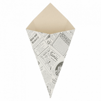 Cornet Pour Frites Ou Churros En Carton Times 250G - Pack De 200 Unités - GelatoPro.fr