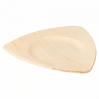 Assiette Triangulaire En Feuille De Palmier 15X13X1 Cm - Carton De 200 Unités - GelatoPro.fr