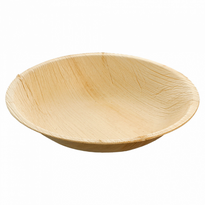 Assiette Creuse En Feuille De Palmier 18.5 X 3.5 (H) Cm - Carton De 200 Unités - GelatoPro.fr