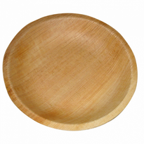Assiette Ronde En Feuille De Palmier 12.5X2 Cm - Carton De 200 Unités - GelatoPro.fr