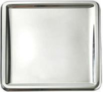 Assiette Carrée Argent En Pet Métallisé 18X18 Cm - Carton De 180 Unités - GelatoPro.fr