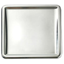 Assiette Carrée Argent En Pet Métallisé 23.5X23.5 Cm - Carton De 180 Unités - GelatoPro.fr