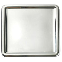 Assiette Carrée Argent En Pet Métallisé 30X30 Cm - Carton De 120 Unités - GelatoPro.fr