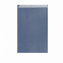 Sachet Plat 12+5X18Cm Bleu - Kraft Vergé 60G/M² - Pack De 250 - GelatoPro.fr