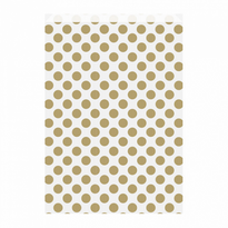 Sachet Plat 26+9X38 Cm Pois Or - Cellulose 60/M2 -  Pack De 250 - GelatoPro.fr