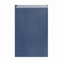 Sachet Plat 19+8X35Cm Bleu - Kraft Vergé 60 G/M² - Pack De 250 - GelatoPro.fr