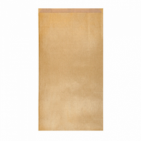 Sachet Plat 19+8X35Cm Or - Kraft Vergé 60 G/M² - Pack De 250 - GelatoPro.fr