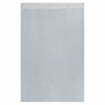 Sachet Plat 26+9X38Cm Argent - Kraft Vergé 60 G/M² - Pack De 250 - GelatoPro.fr
