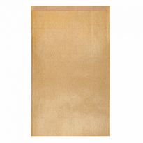 Sachet Plat 26+9X38Cm Or - Kraft Vergé 60 G/M² - Pack De 250 - GelatoPro.fr