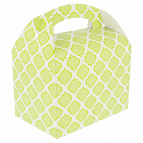 Boite Pour Vente À Emporter - Modèle Carreaux Verts -  17X16X10 Cm - Carton De 300 Unités - GelatoPro.fr