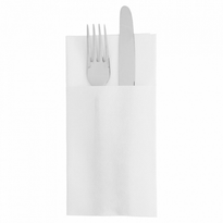 Serviette Soft Kangourou 40X40Cm Blanche - Carton De 700 Unités - GelatoPro.fr