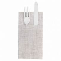 Serviette Soft Kangourou 40X40Cm Texture Fil Chocolat - Carton De 700 Unités - GelatoPro.fr