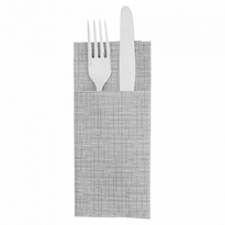 Serviette Soft Kangourou 33X40Cm Texture Fil Graphite - Carton De 700 Unités - GelatoPro.fr