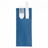 Serviette Soft Kangourou 33X40Cm Bleu Marine - Carton De 700 Unités - GelatoPro.fr