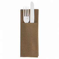 Serviette Soft Kangourou 33X40Cm Chocolat - Carton De 700 Unités - GelatoPro.fr