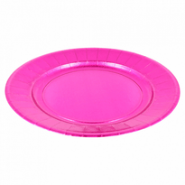 Assiette Ronde Pourpre En Carton Laminé 23 Cm - Carton De 250 Unités - GelatoPro.fr