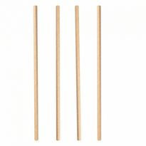 Paille Droite Couleur Kraft En Papier Recyclable 0.6 X 21 Cm - Carton De 3000 Pailles - GelatoPro.fr