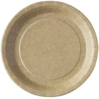 Assiette Biodégradable En Carton 23 Cm Kraft - Carton De 800 Unités - GelatoPro.fr