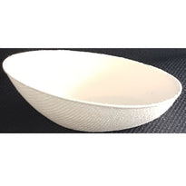 Verrine Ovale En Cellulose Naturelle Fibre De Canne À Sucre  - Blanc - 7.9X5.2 Cm- Carton De 500 Unités - GelatoPro.fr
