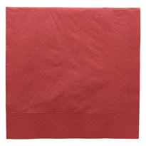 Serviette 4 Plis 45X45 Cm Bordeaux - Carton De 750 Unités - GelatoPro.fr