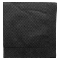Serviette 4 Plis 45X45 Cm Noire - Carton De 750 Unités - GelatoPro.fr