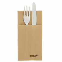 Serviette Soft Kangourou 40X40Cm Naturel - Carton De 700 Unités - GelatoPro.fr