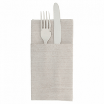 Serviette Non Tissée Like-Linen Kangourou 40X40 Cm Chocolat - Carton De 700 Unités - GelatoPro.fr