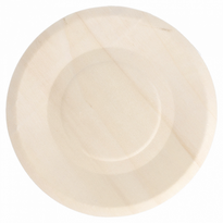 Assiette Ronde En Bois 15.5 X 1 (H) Cm - Carton De 200 Unités - GelatoPro.fr