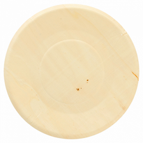 Assiette Ronde En Bois 21.5 X 1.5(H) Cm - Carton De 200 Unités - GelatoPro.fr