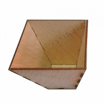 Mini Asiettes Carrées En Bambou Pour Mise En Bouche - 5X5X5 Cm - Carton De 400 Unités - GelatoPro.fr