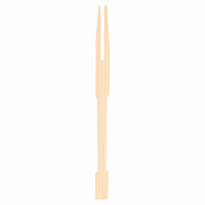 Mini Fourchette En Bambou 9 Cm - Pack De 2000 Unités - GelatoPro.fr