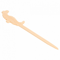 Pique En Bambou Hippocampe 9 Cm - Pack De 100 Unités - GelatoPro.fr