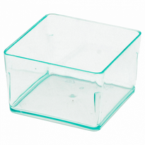 Mise En Bouche Petit Cube Vert D'Eau- 35 Ml - 4.2 X 4.2 Cm - Carton De 576 Unités - GelatoPro.fr