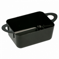 Mini Plat Avec Anses Noir - 80 Ml - 9.6X5 Cm - Carton De 576 Unités - GelatoPro.fr