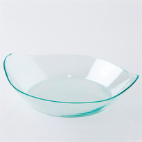 Mise En Bouche Mini-Assiette Elliptique Vert D'Eau- 36Ml - 8X2 Cm - Carton De 1000 Unités - GelatoPro.fr