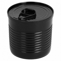 Verrine Mini Boîte De Conserve Noire - 60Ml - 5.1X4.8(H)Cm - Carton De 200 Unités - GelatoPro.fr