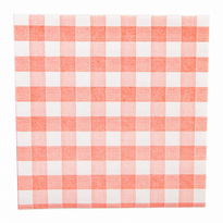 Serviette Non Tissée Like-Linen 40X40 Cm Vichy Rouge - Carton De 600 Unités - GelatoPro.fr