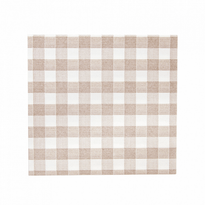 Serviette Non Tissée Like-Linen 40X40 Cm Vichy Taupe - Carton De 600 Unités - GelatoPro.fr