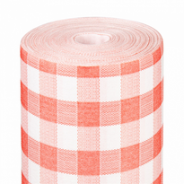 Nappe Non Tissée Like-Linen En Rouleau De 1.20 X 25 M Vichy Rouge - Carton De 1 Rouleau - GelatoPro.fr