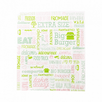 Sac Big Burger Parole Ouvert Sur 2 Côtés 23 X 25.5 Cm - Pack De 500 Unités - GelatoPro.fr