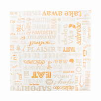 Feuille Ingraissable Parole Orange 31 X 31 Cm - Carton De 4000 Feuilles - GelatoPro.fr