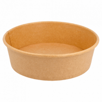 Boîte À Salade En Carton Kraft 500 Ml - Carton De 300 Unités - GelatoPro.fr