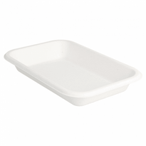 Barquette 350 Ml En Cellulose Naturelle Fibre De Canne À Sucre  -Blanc - 18X12X2.5 Cm- Carton De 600 Unités - GelatoPro.fr