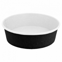 Boîte À Salade En Carton Noire 500 Ml - Carton De 300 Unités - GelatoPro.fr